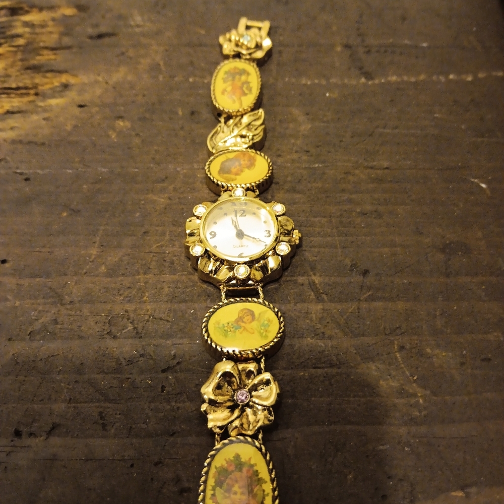Vintage Cherub watch bracelet